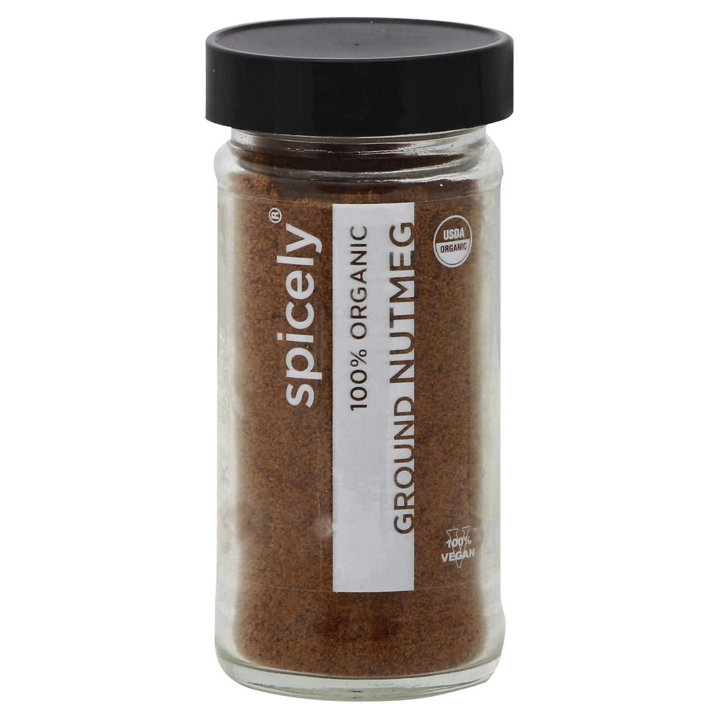 Spicely Organics Spice Nutmeg Ground Jar 1.9 Oz Pack of 3