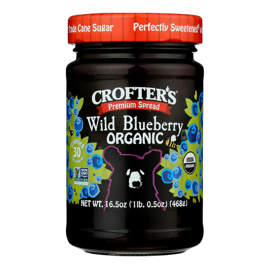 Crofters - Premium Spread Wild Blueberry 16.5 oz (Pack of 6)