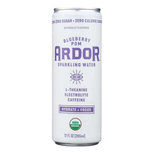 Ardor Sparkling Water - Blueberry Pom Energy 12 fl. oz (Pack of 12)