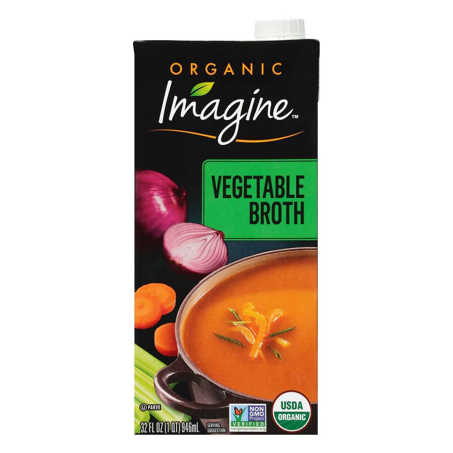 Imagine Broth Vegetable Organic 32 oz (Pack of 6)