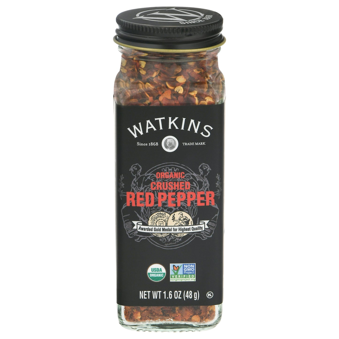 Watkins Seasoning Red Pepper Crushed Organic 1.6 Oz (Pack of 6)