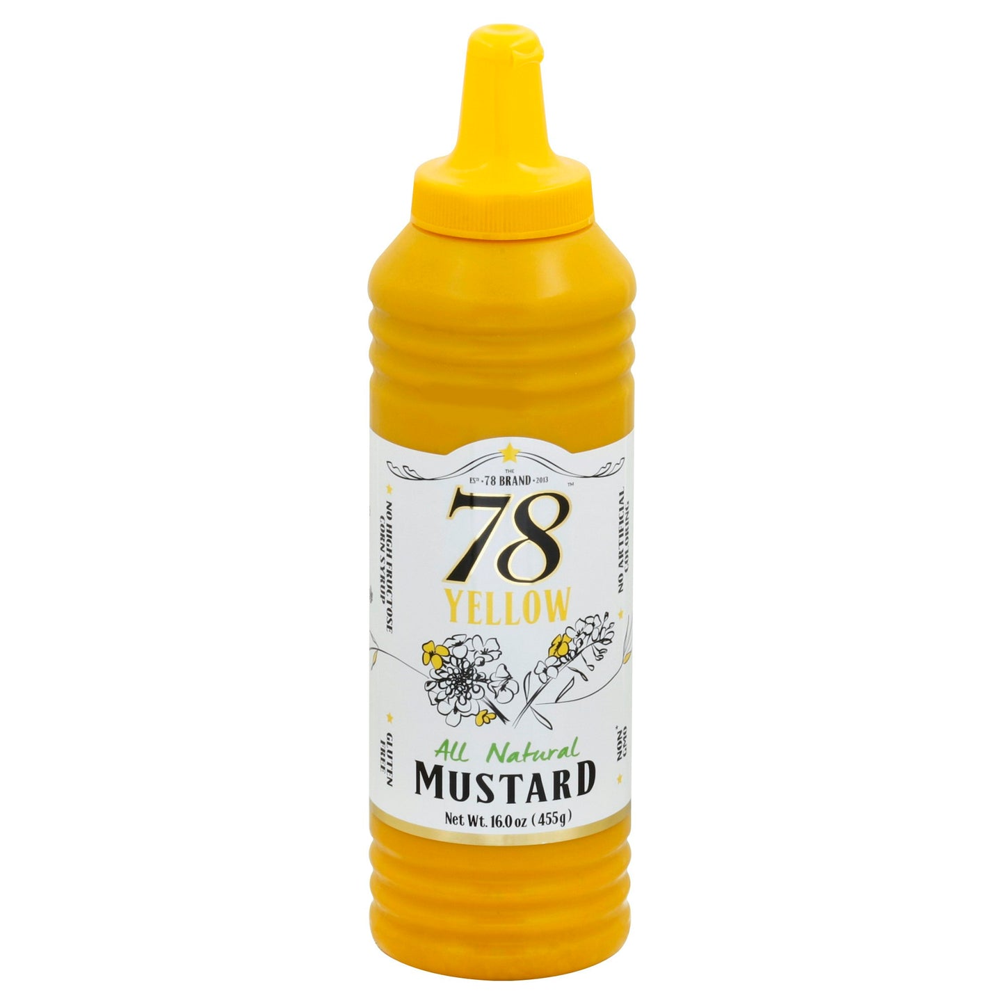The 78 Brand Mustard Mild Yellow 16 Oz Pack of 15