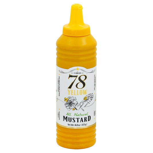 The 78 Brand Mustard Mild Yellow 16 Oz Pack of 15