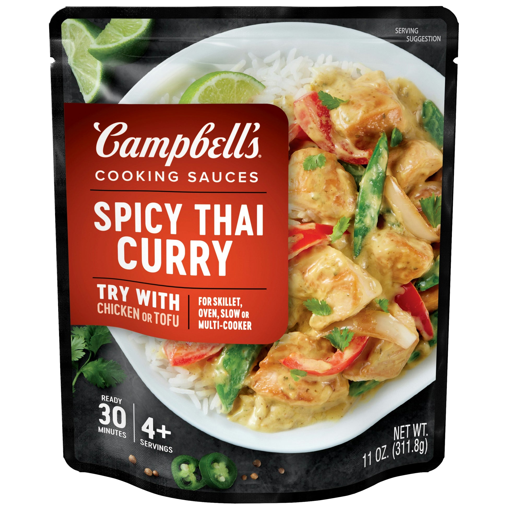 Campbells Sauce Thai Curry Chicken 11 oz (Pack of 6)