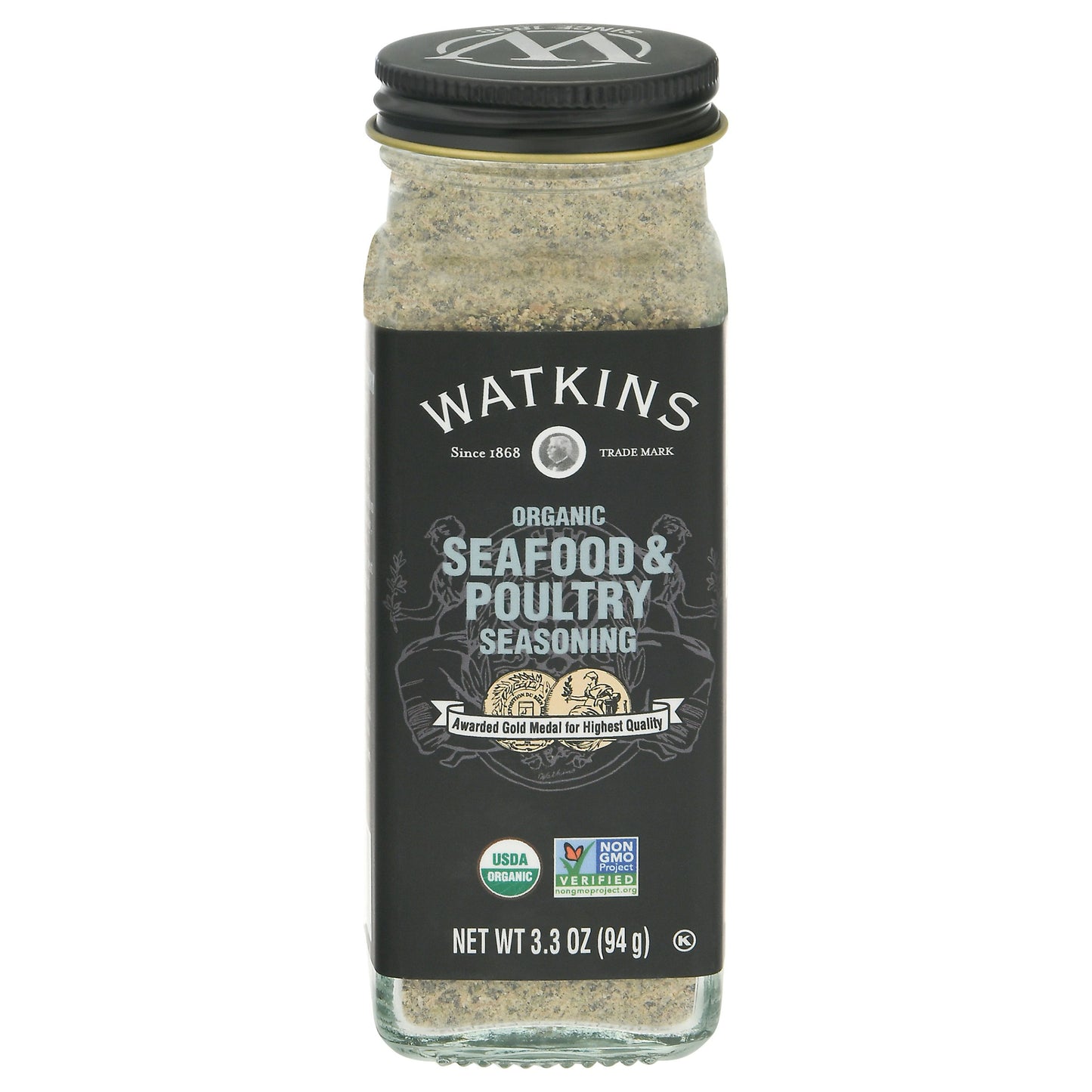 Watkins Seasoning Seafood Poultry Organic 3.3 oz (Pack of 3)