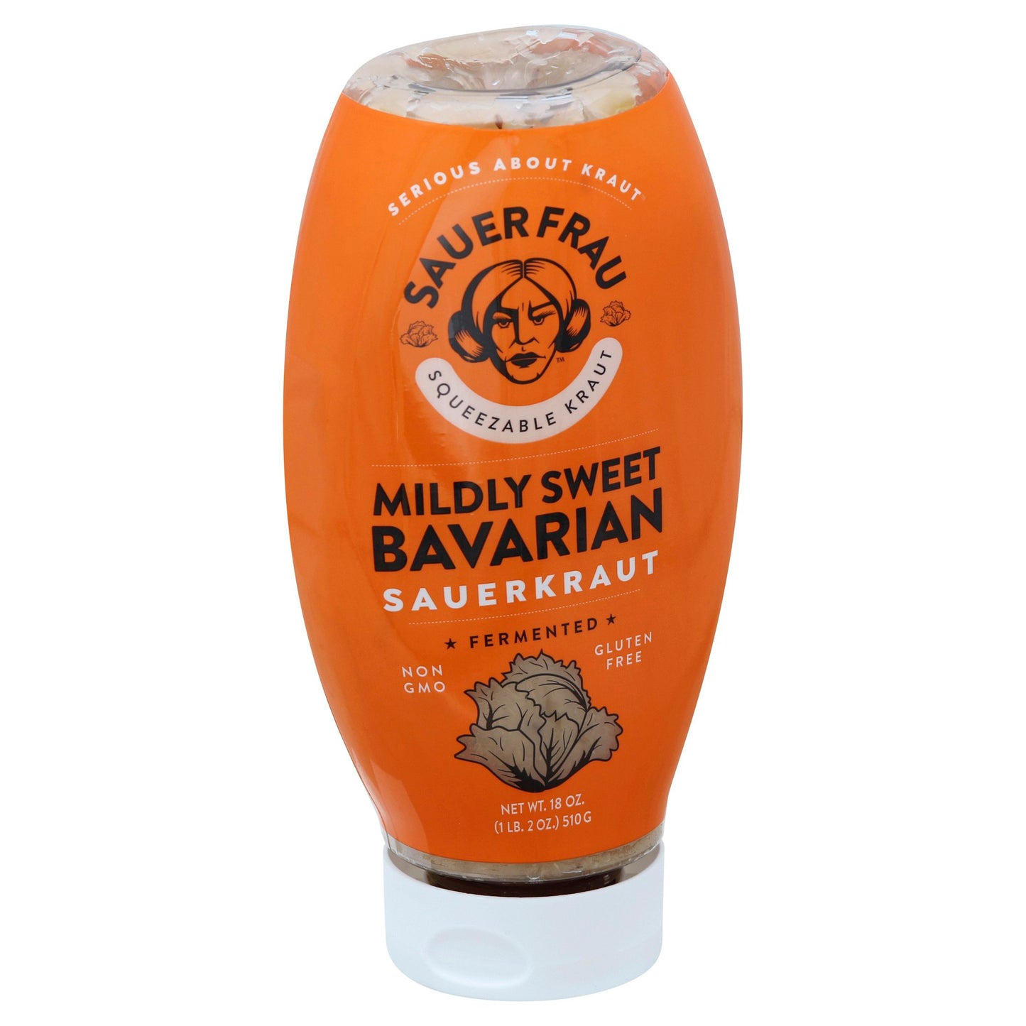 Sauer Frau Sauerkraut Mild Sweet Bavarian 18 oz (Pack of 6)