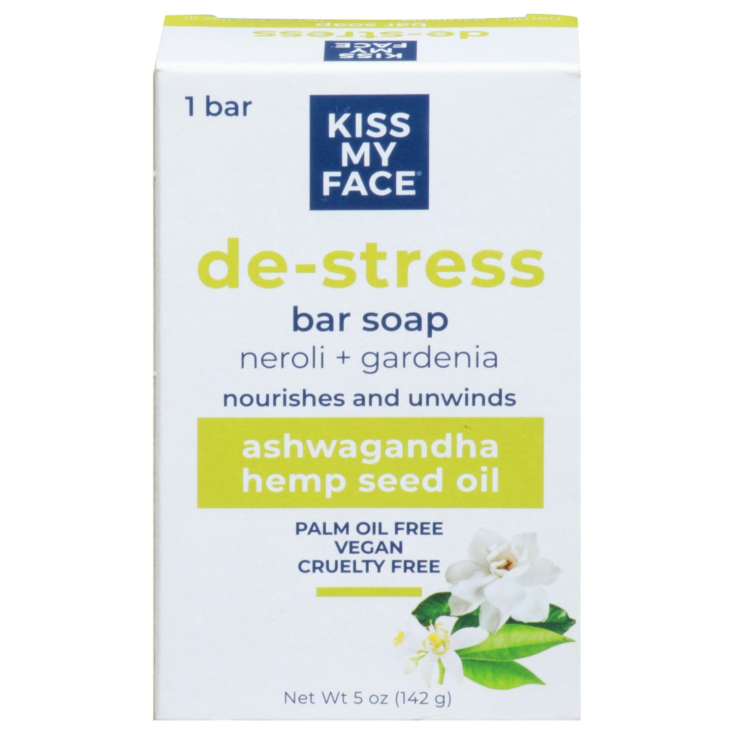 Kiss My Face - Bar Soap Distress Neroli & Gardenia 5 Oz Pack of 1