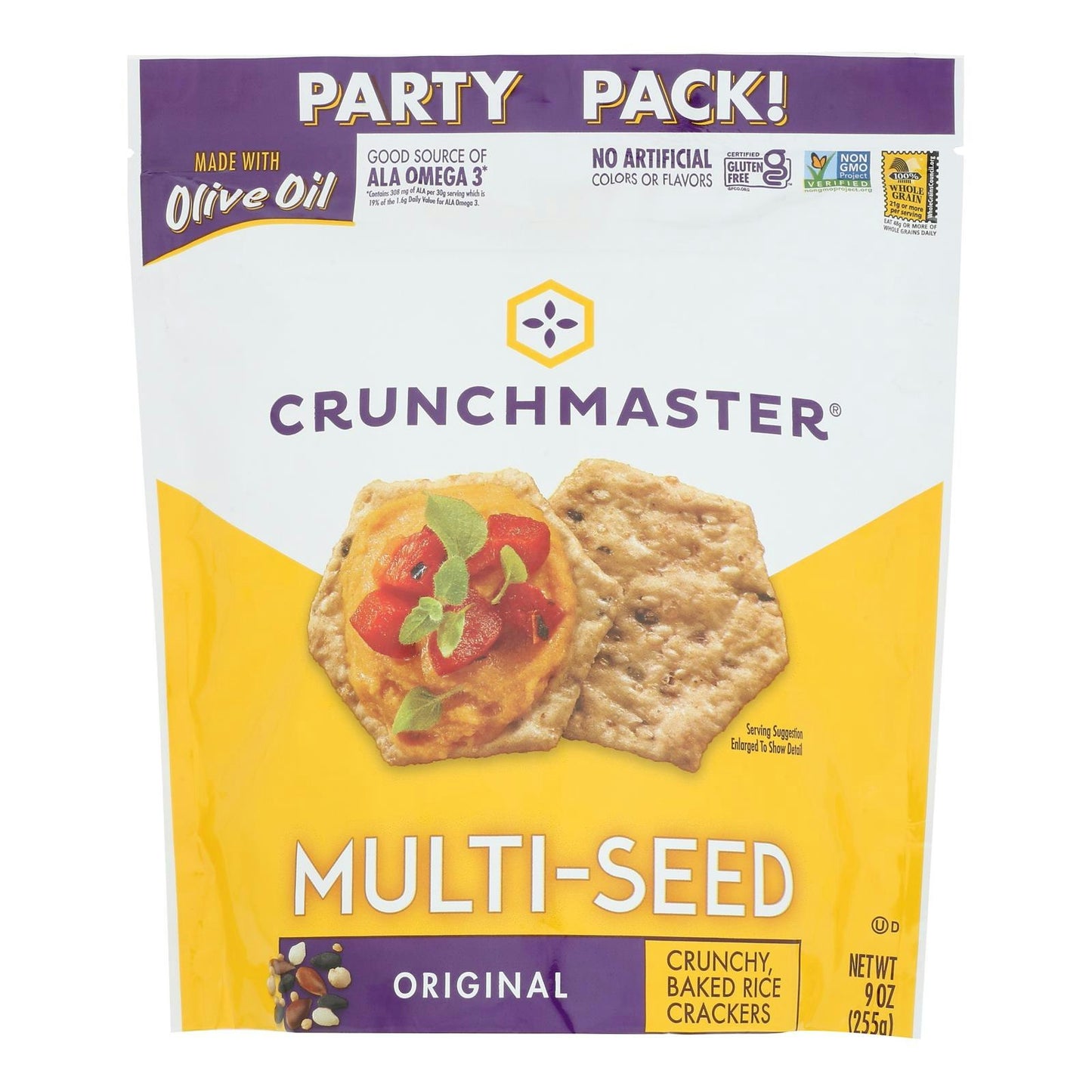 Crunchmaster Cracker Orginal Party Pack 9 Oz (Pack Of 12)