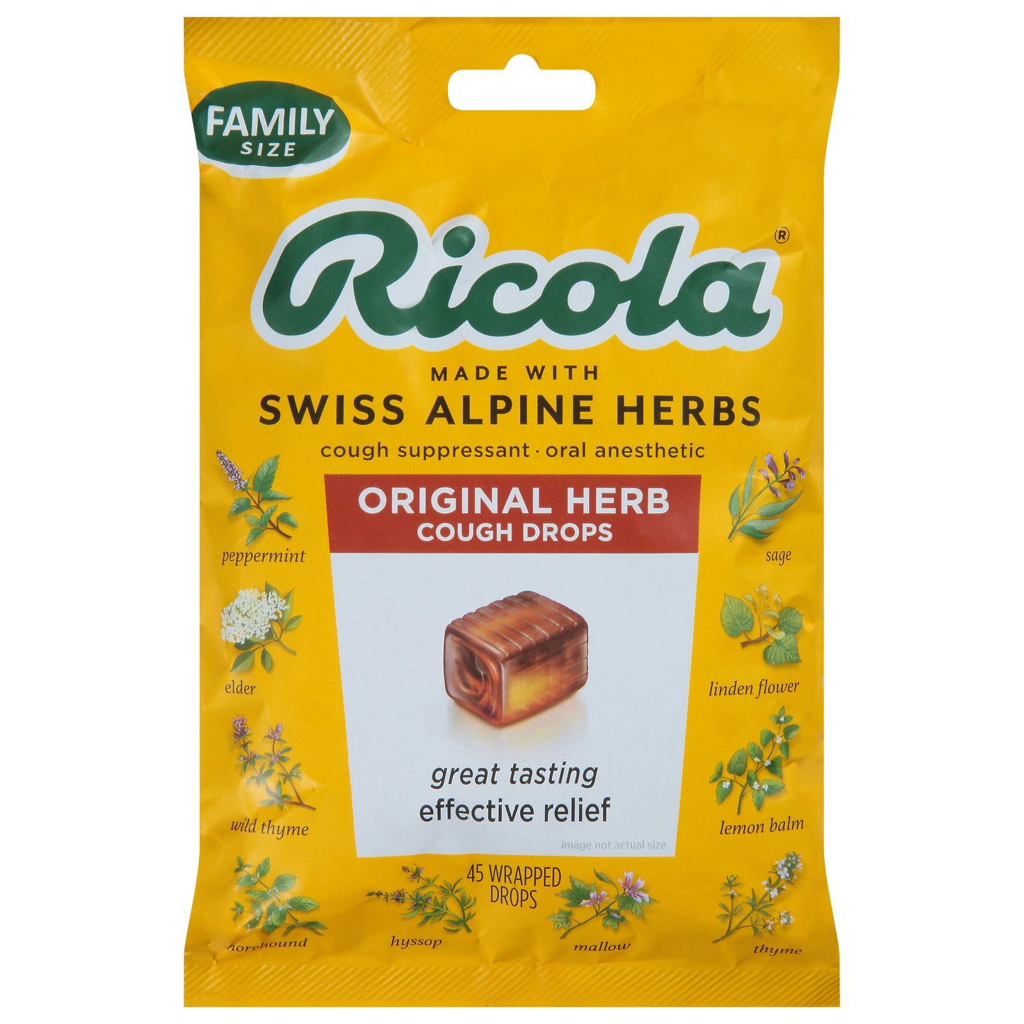 Ricola Lozenge Original 45 Count (Pack of 6)