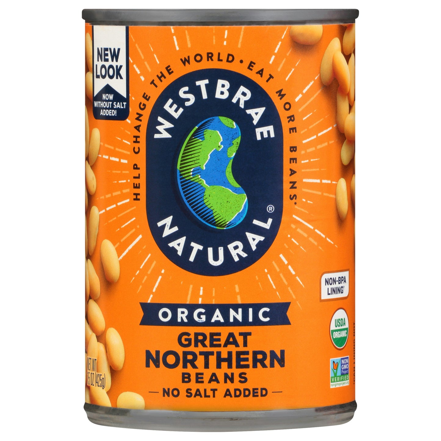 Westbrae Bean Great Northern Organic 15 Oz (Pack of 12)