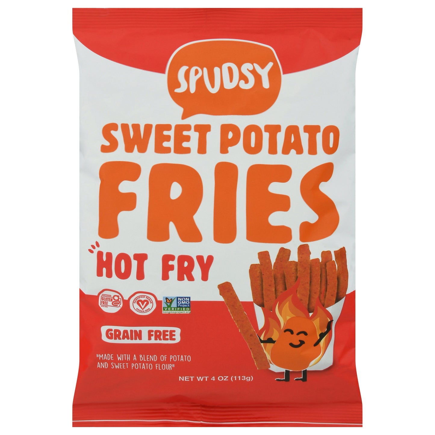 Spudsy Fries Sweet Potato Hot 4 oz (Pack of 12)