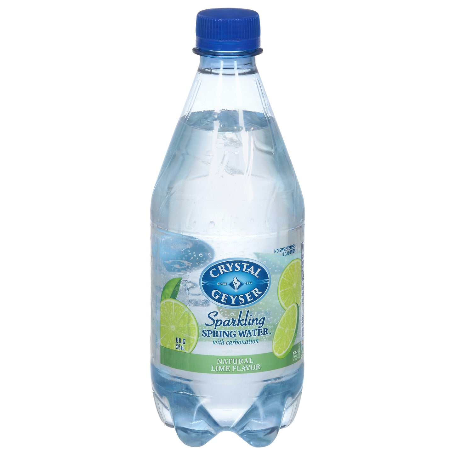 Crystal Geyser Mineral Water Sparkling Natural Lime Flavor 72 Fo Pack of 6