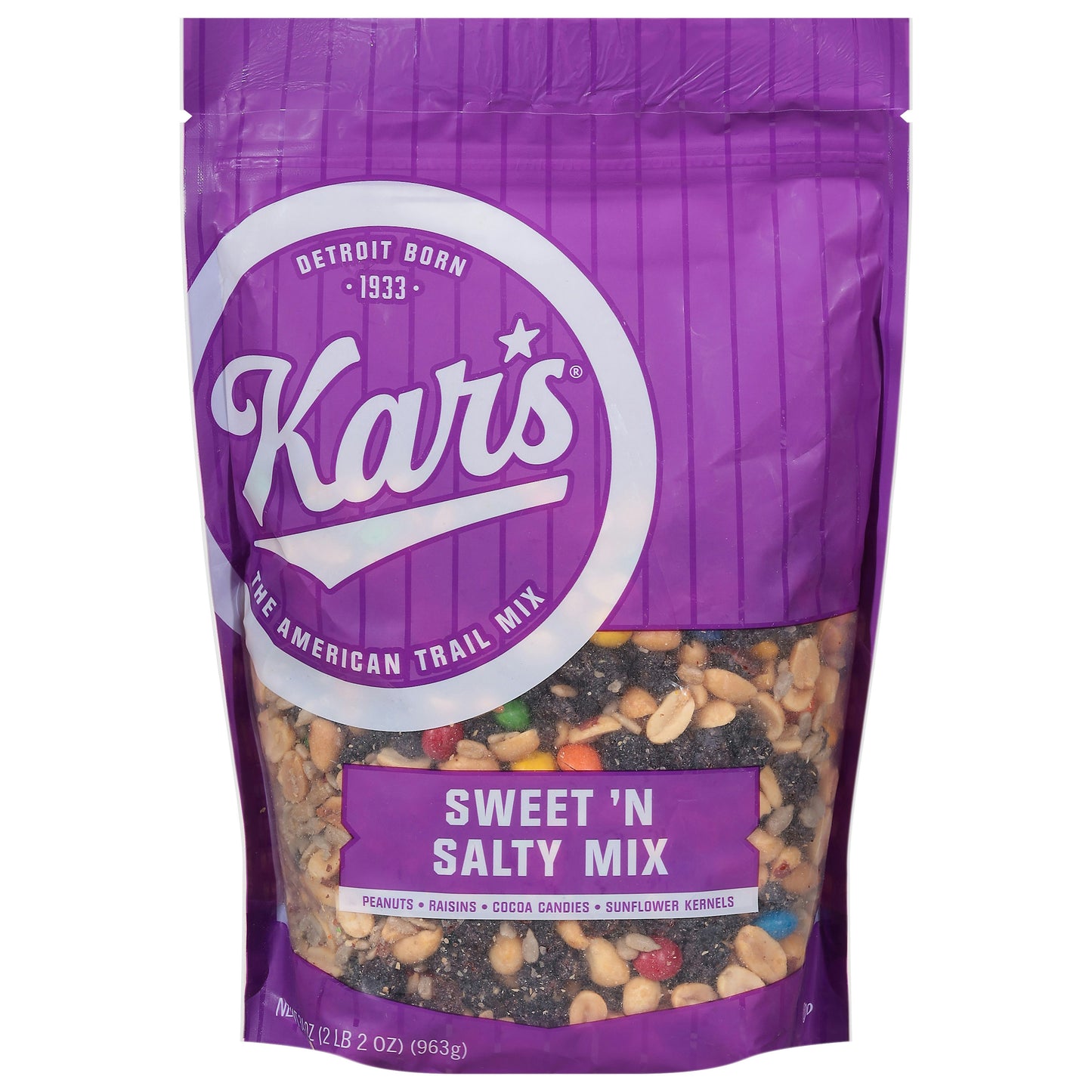 Kars Nut Products Company Trail Mix Sweet No Salt 34 Oz Pack of 6