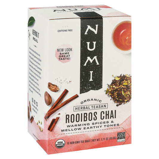 Numi Teas Tea Rooibos Chai 18 Bg Pack of 6