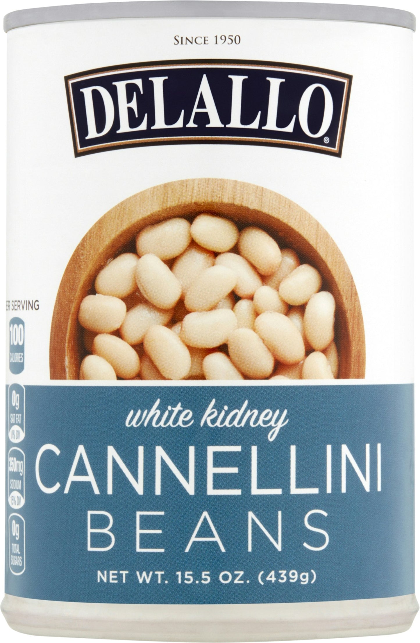 Delallo Bean Cannellini 15.5 Oz Pack of 12