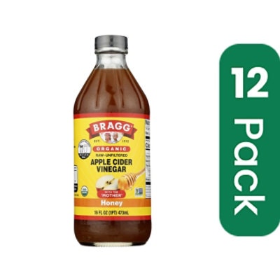 Bragg - Apple Cider Vinegar Honey Blend 16 fl. oz (Pack of 12)