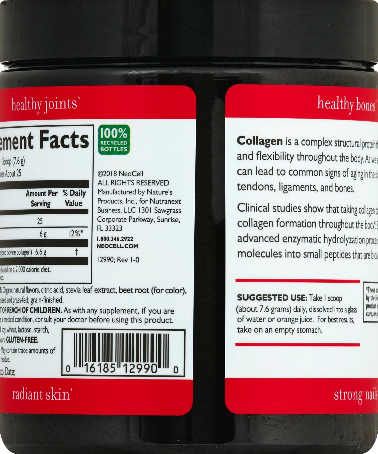 Neocell Collagen Powder Raspberry Lemon 7 Oz
