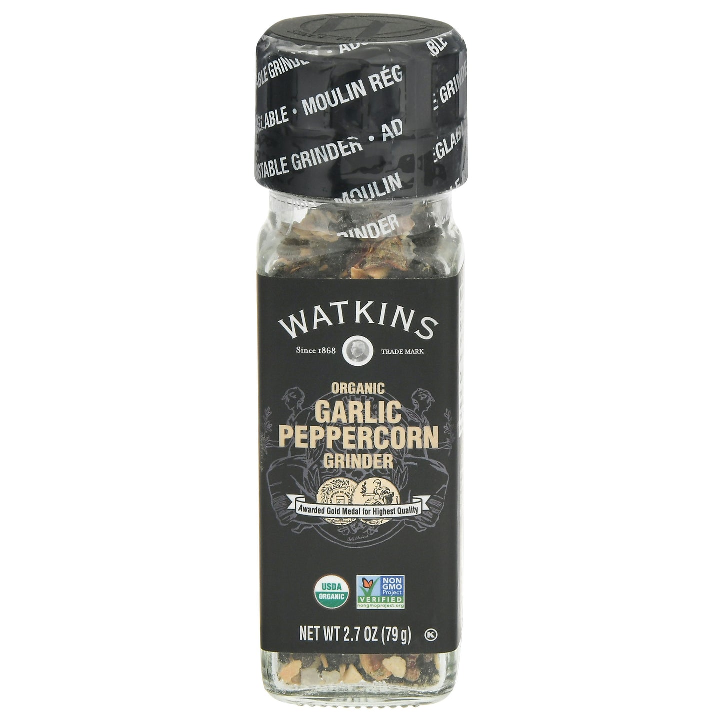 Watkins Peppercorn Garlic Organic 2.7 Oz Pack of 3