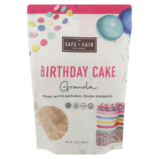 The Safe And Fair Food Co Granola Birthday Cake 12 oz (Pack of 6)