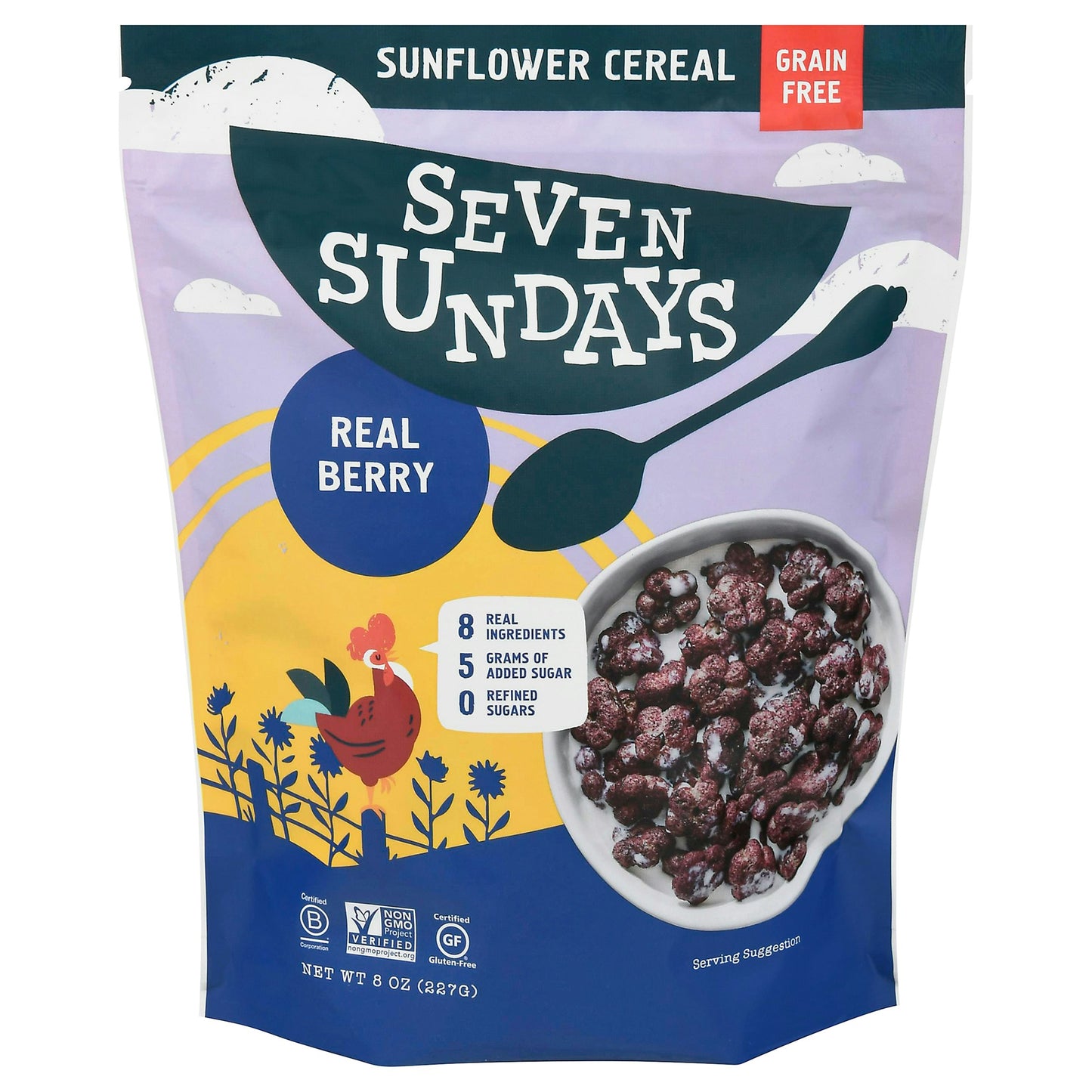 Seven Sundays Cereal Berry Grain Free 8 oz (Pack of 6)