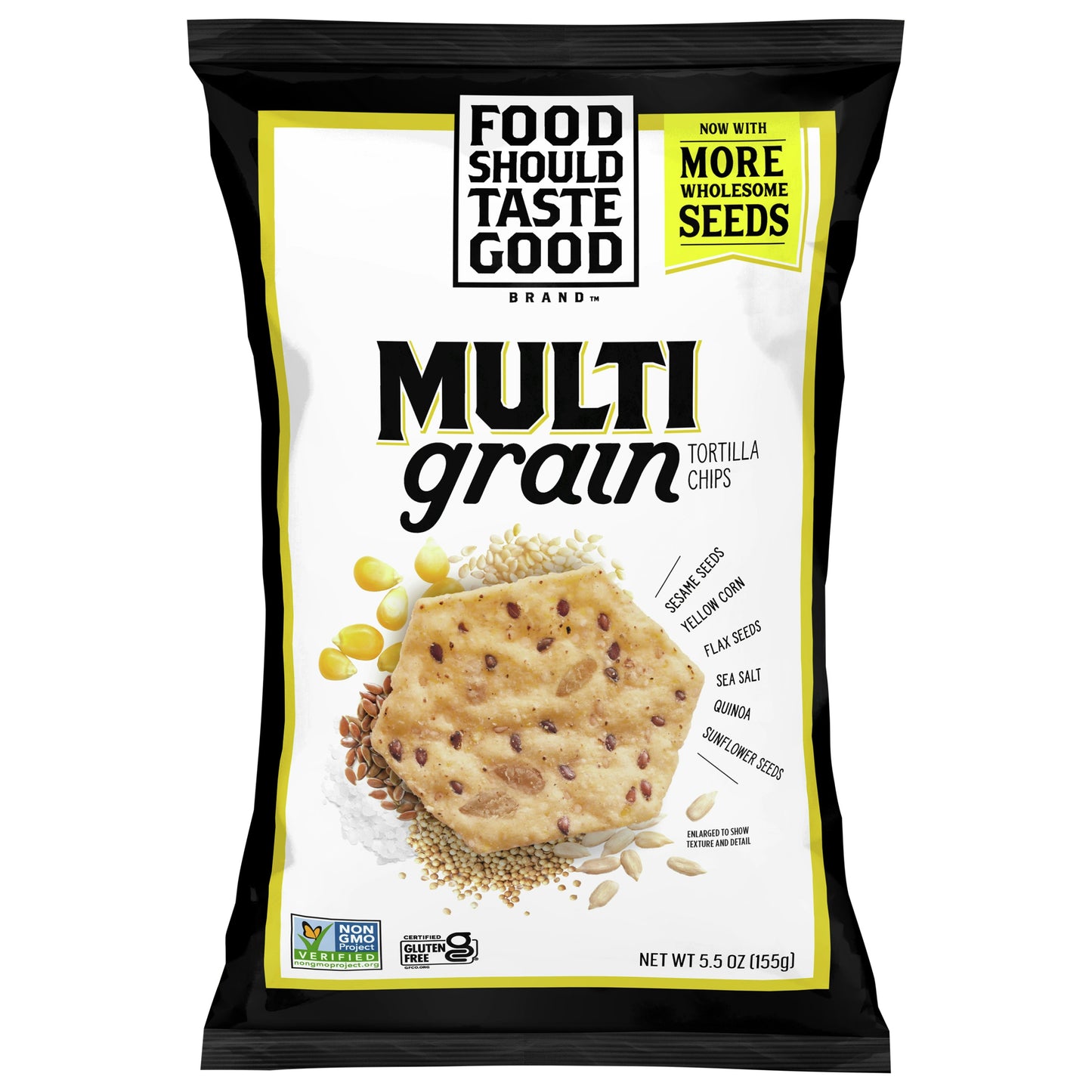 Food Should Taste Good Chip Tortilla Multigrain 5.5 oz (Pack of 12)
