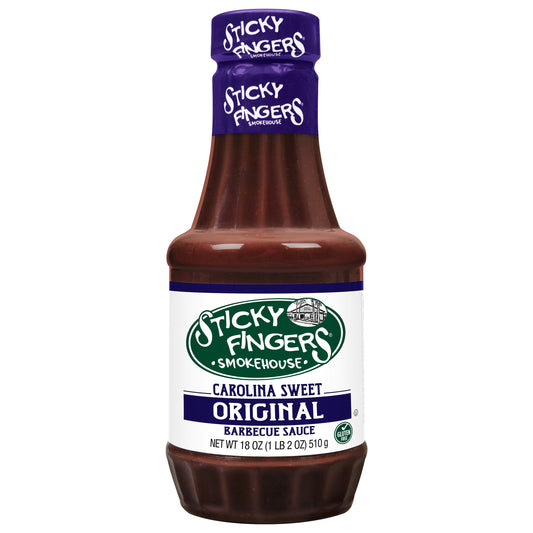 Sticky Fingers Sauce Barbeque Carolina Sweet 18 oz (Pack of 6)