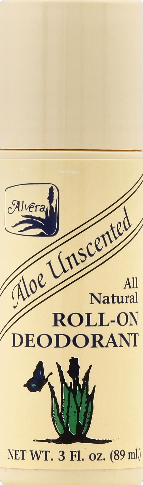 Alvera Deodorant Aloe Unscented 3 oz (Pack of 6)