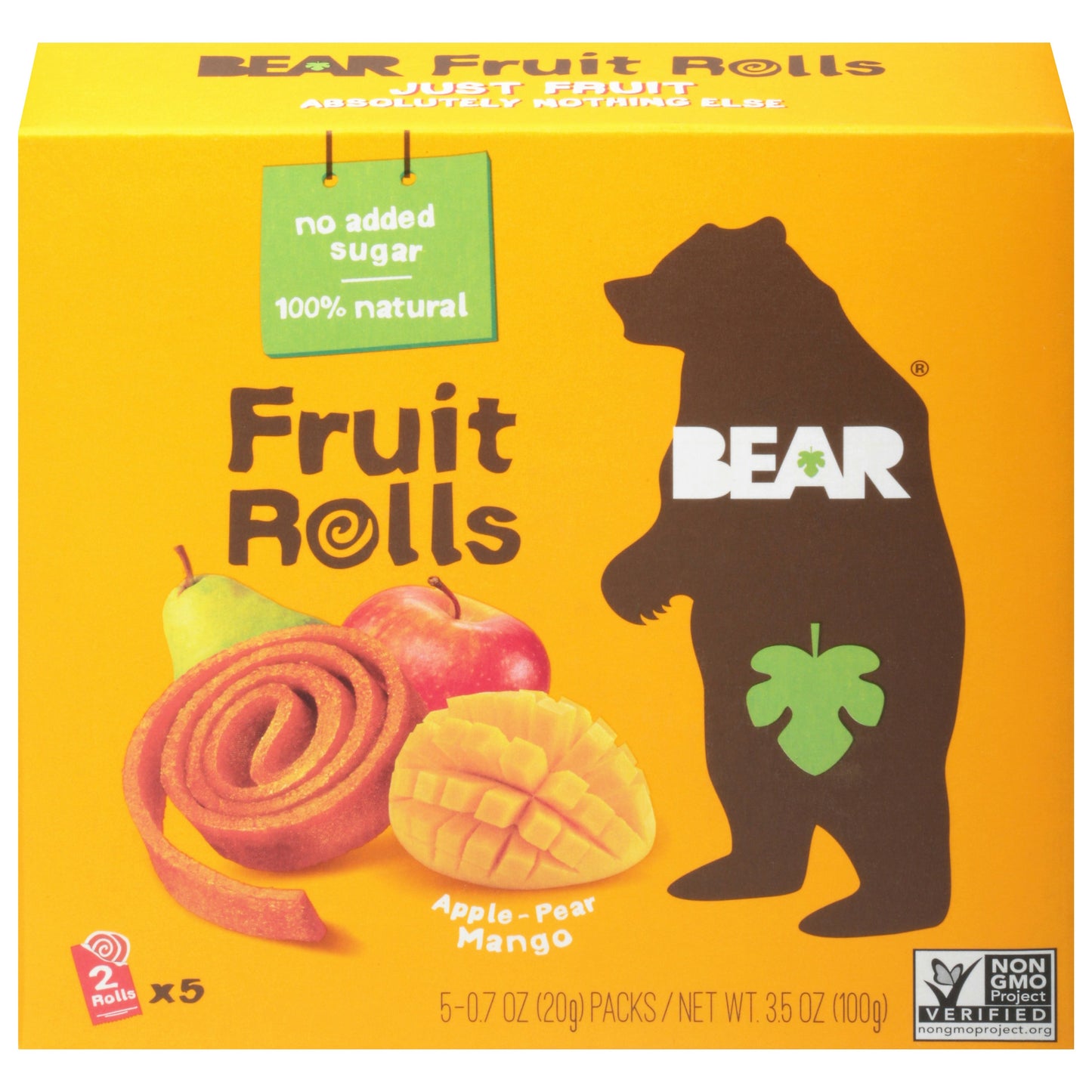 Bear Yoyo Fruit Roll Mango 3.5 oz (Pack of 6)