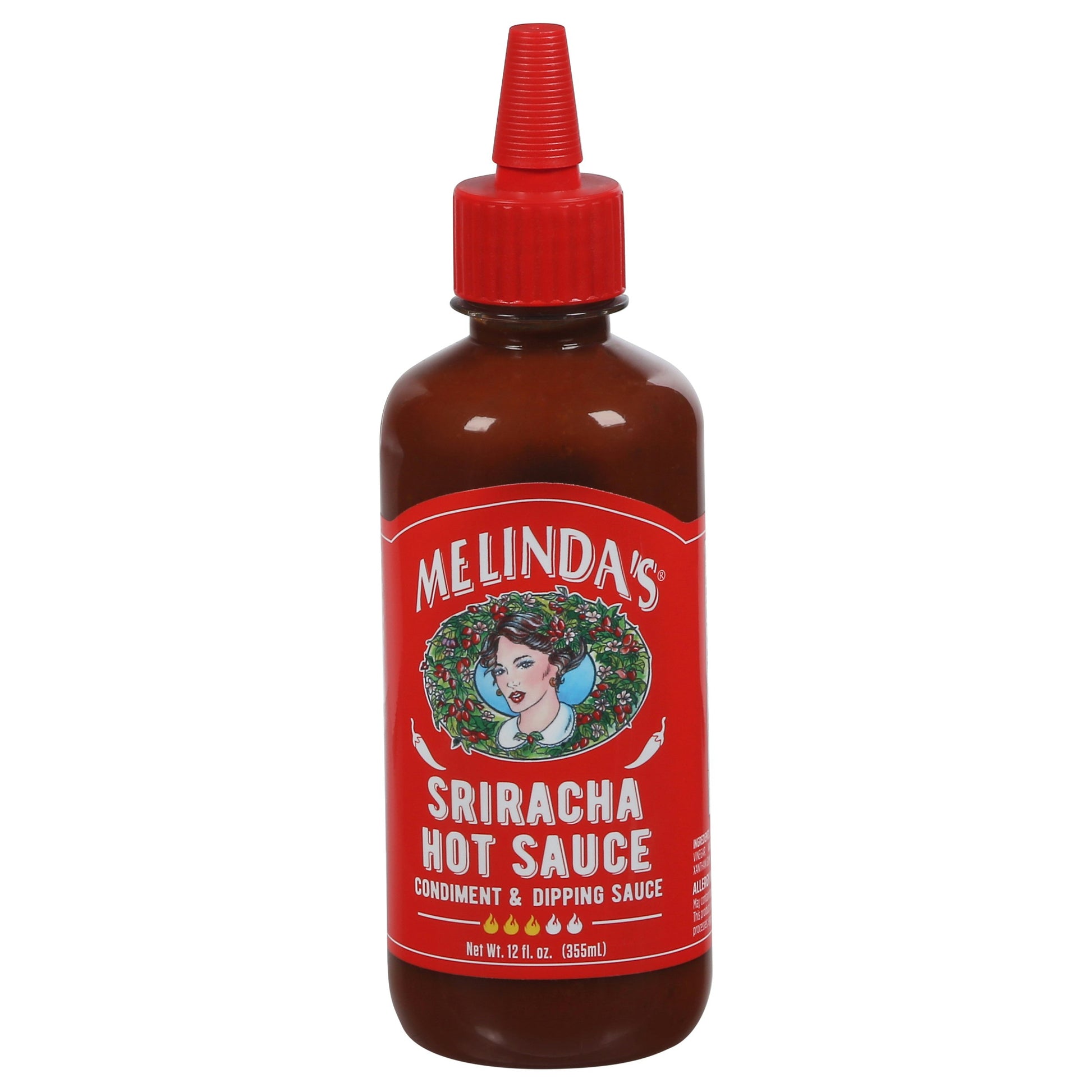 Melindas Sauce Hot Asian Sriracha 12 oz (Pack of 6)