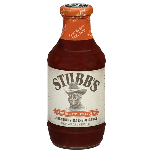 Stubbs Sauce Barbeque Sweet Heat 18 oz (Pack of 6)