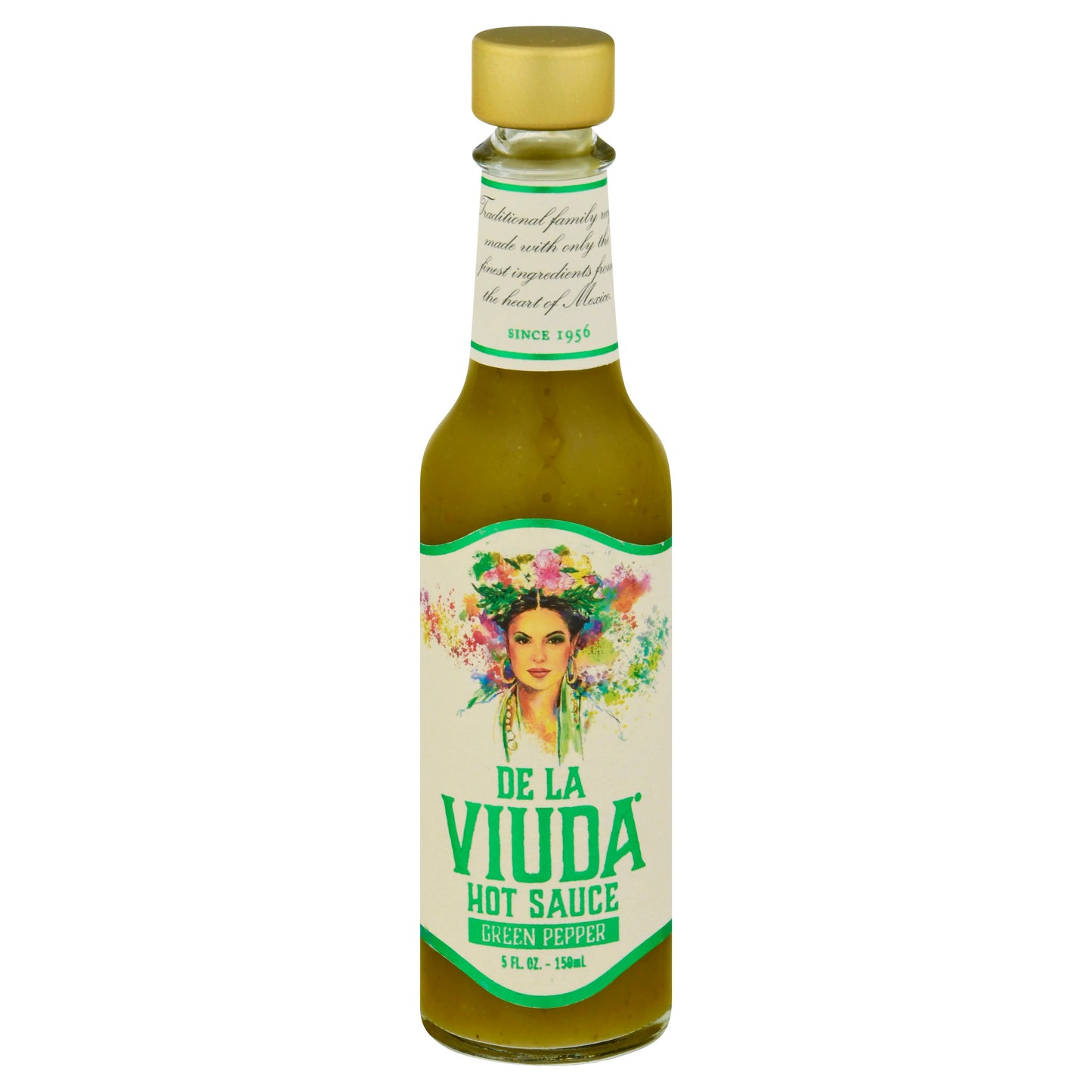 De La Viuda Sauce Hot Green Pepper 5 oz (Pack Of 6)