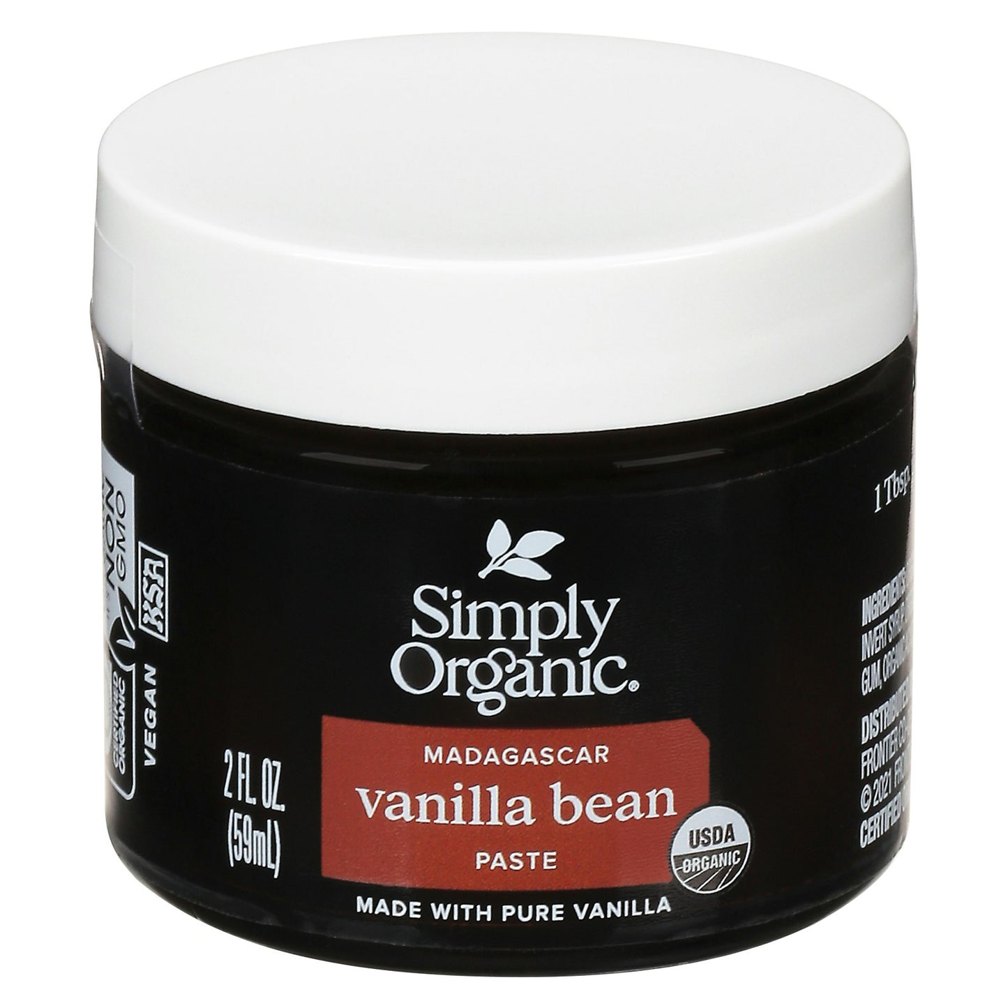 Simply Organic Paste Bean Vanilla 2 FO (Pack of 6)