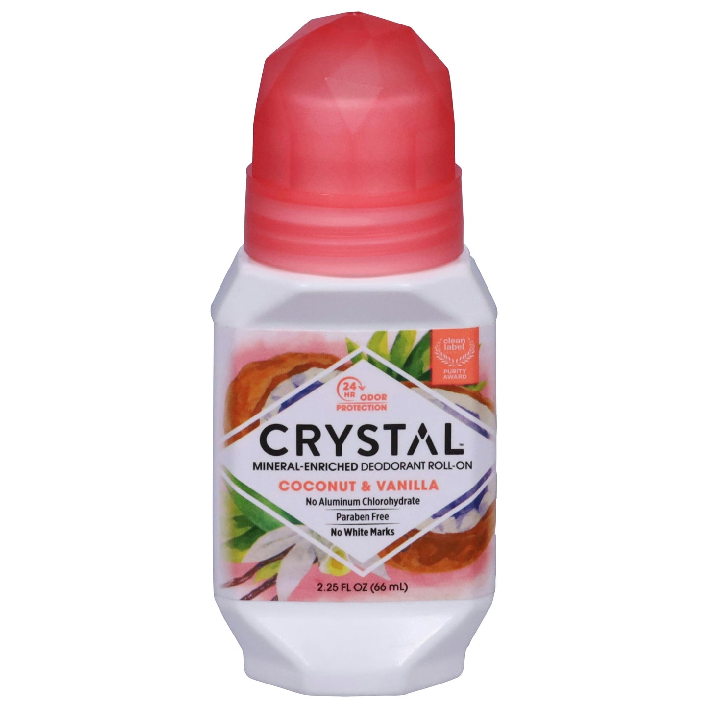 Crystal Body Deodorant Vanila Coconut 2.25 Fl Oz (Pack of 3)