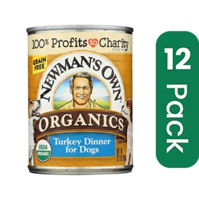 Newman's Own Organics Turkey Grain Free Dinner - Organic 12.7 oz (Pack of 12)