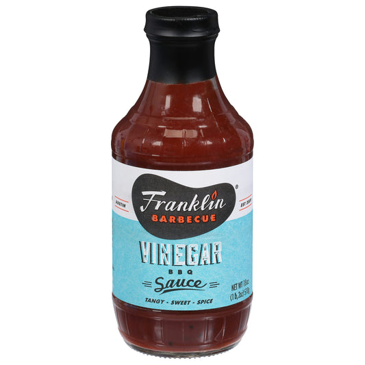 Franklin BBQ Sauce Vinegar 18 Oz Pack of 6