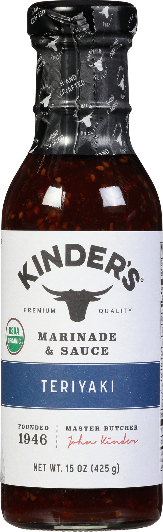 Kinders Marinade Teriyaki Organic 15 Oz (Pack of 6)