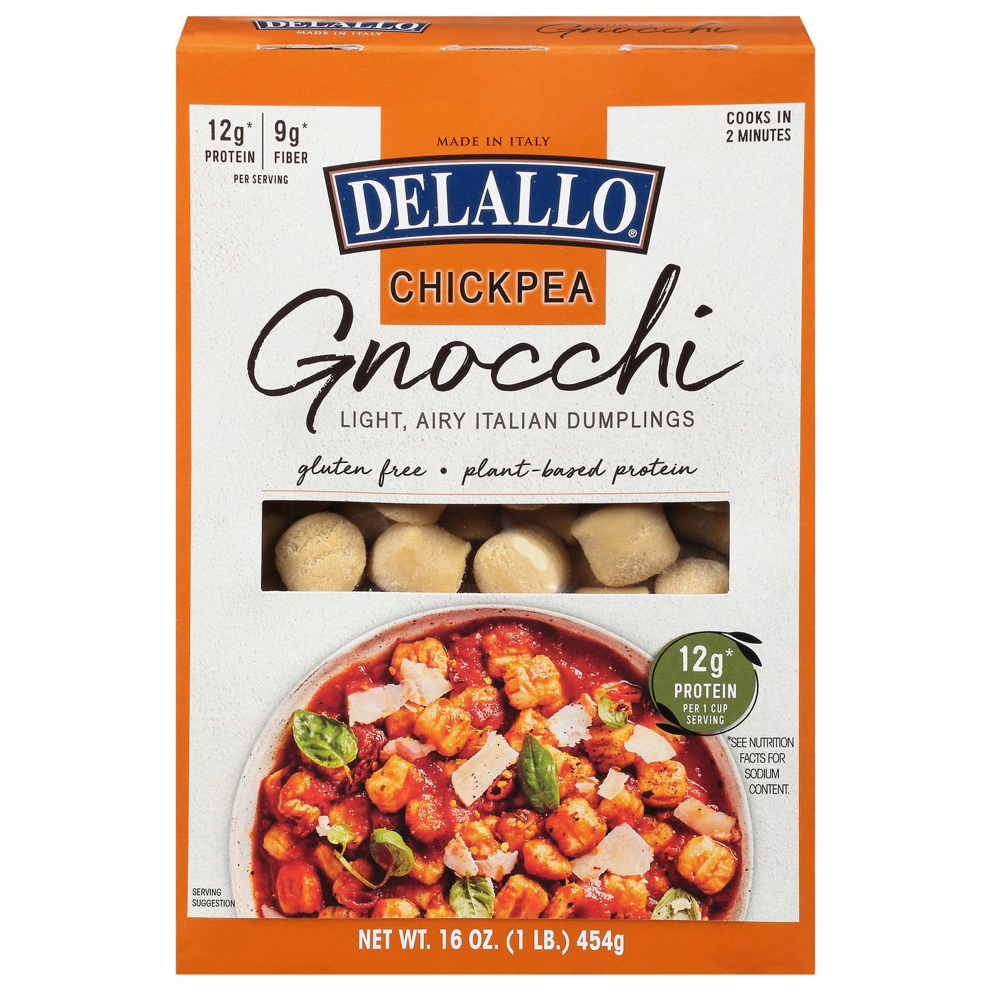 Delallo Gnocchi Chickpea 16 Oz (Pack Of 6)