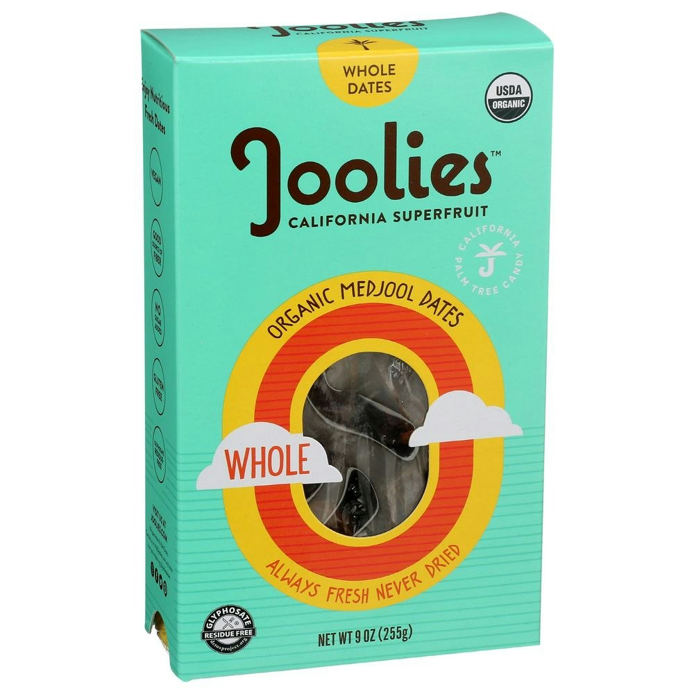 Joolies Organic Whole Medjool Dates - 9 Ounce (Pack of 12)