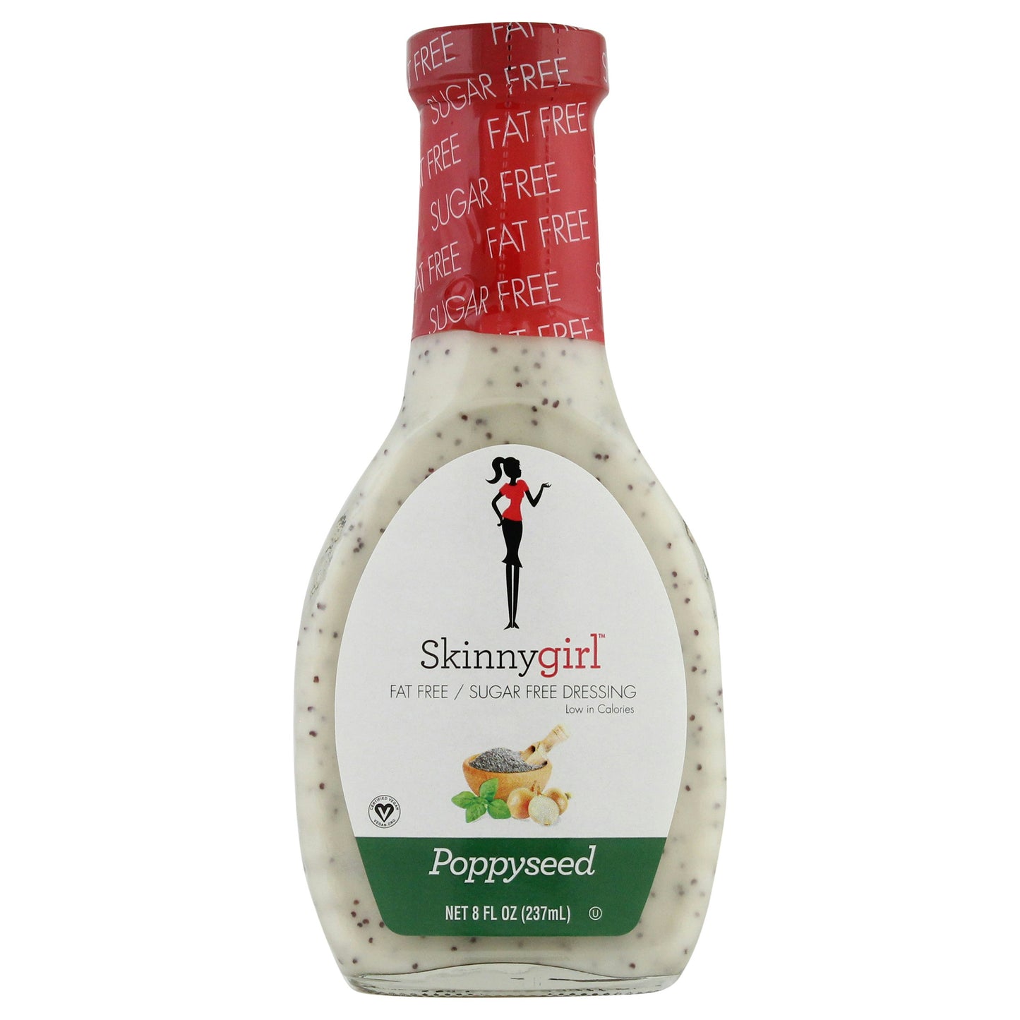 Skinny Girl Dressing Poppyseed Sugar free Fat free 8 oz (Pack of 12)