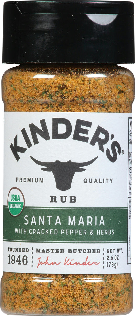 Kinders Rub Santa Maria Organic 2.6 Oz Pack of 8
