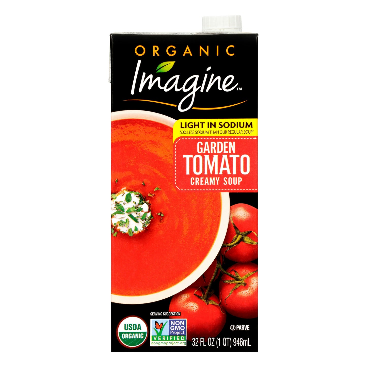 Imagine Soup Light Sodium Garden Tomato 32 Oz Pack of 6