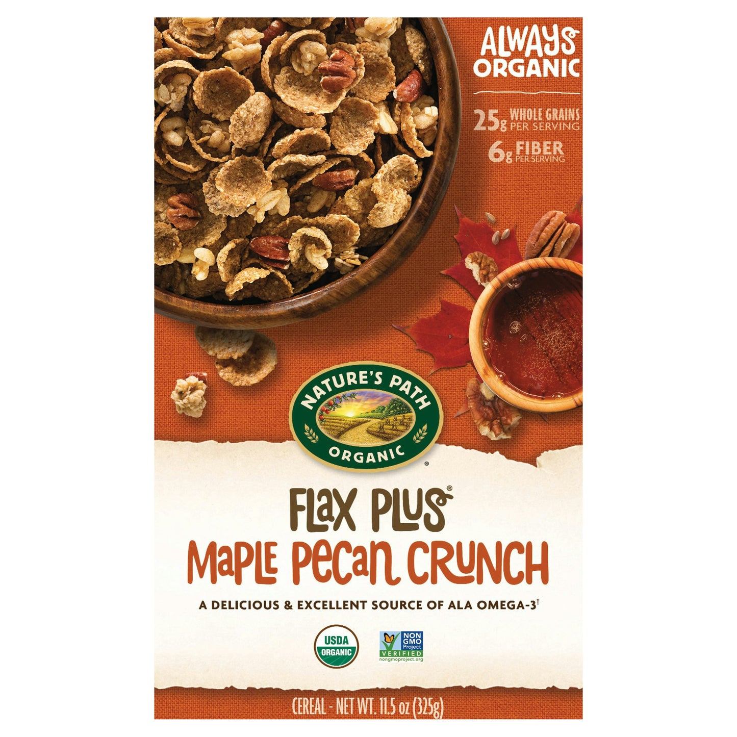 Natures Path Cereal Flax Plus Maple Organic 11.5 Oz (Pack of 12)