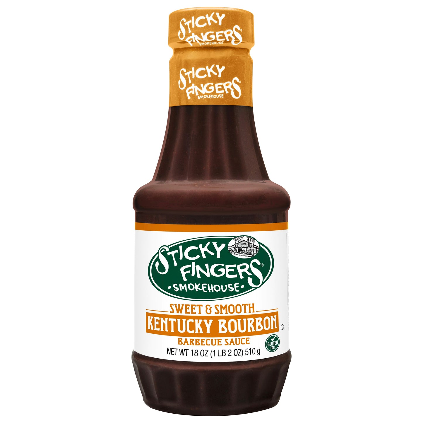 Sticky Fingers Sauce Barbeque Sweet Kentucky Bourbon 18 oz (Pack of 6)