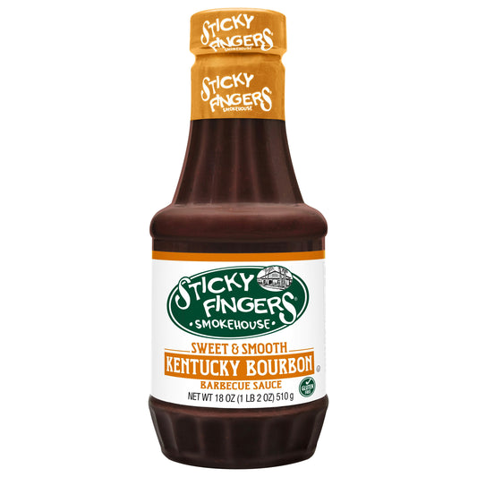 Sticky Fingers Sauce Barbeque Sweet Kentucky Bourbon 18 oz (Pack of 6)