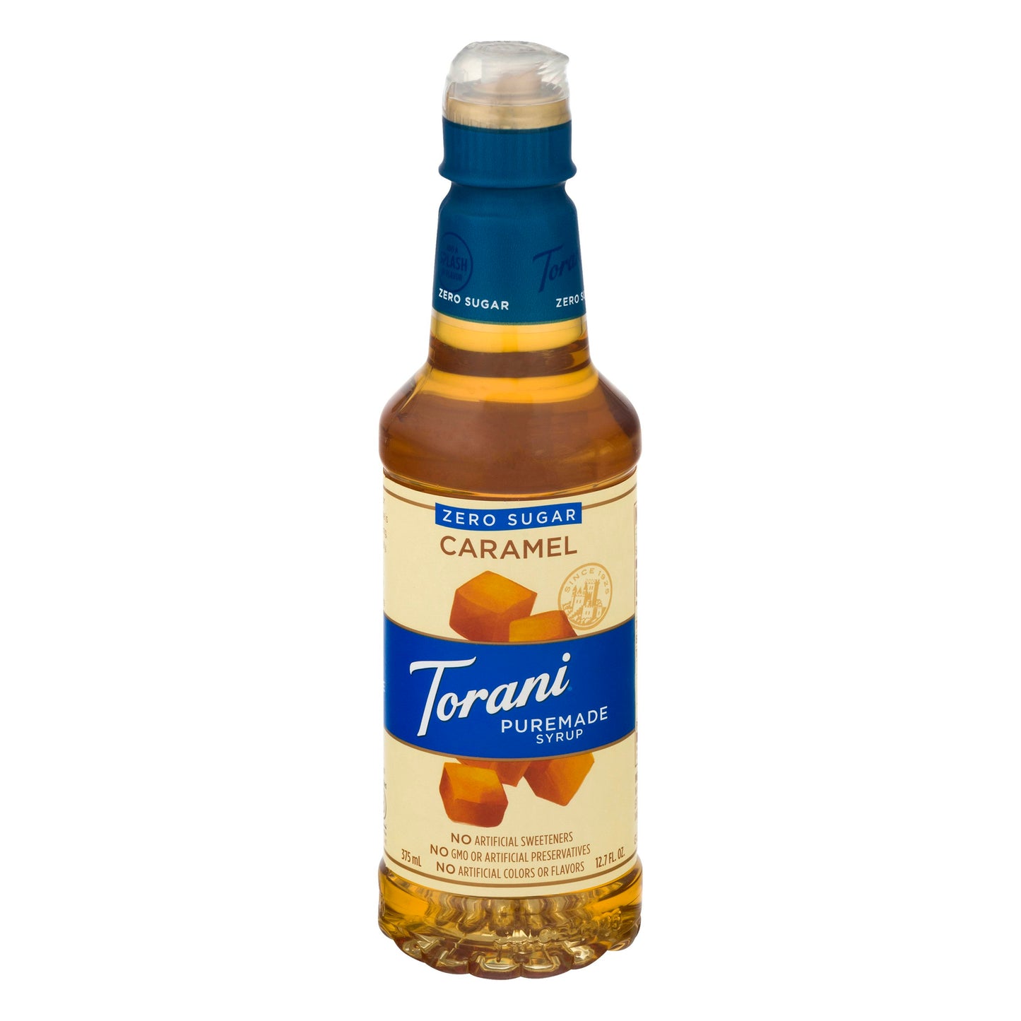 Torani Puremade Caramel Zero sugar Syrup 375 Ml (Pack of 4)