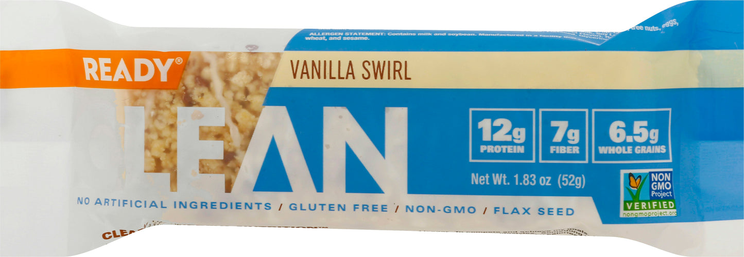 Ready Bar Protein Vanilla Swirl 1.79 Oz Pack of 12