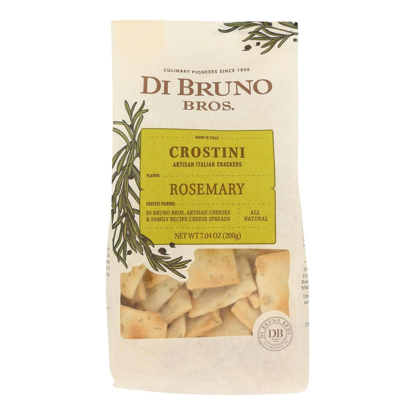 Di Bruno Bros - Crostini Rosemary - 7.04 oz (Pack of 12)