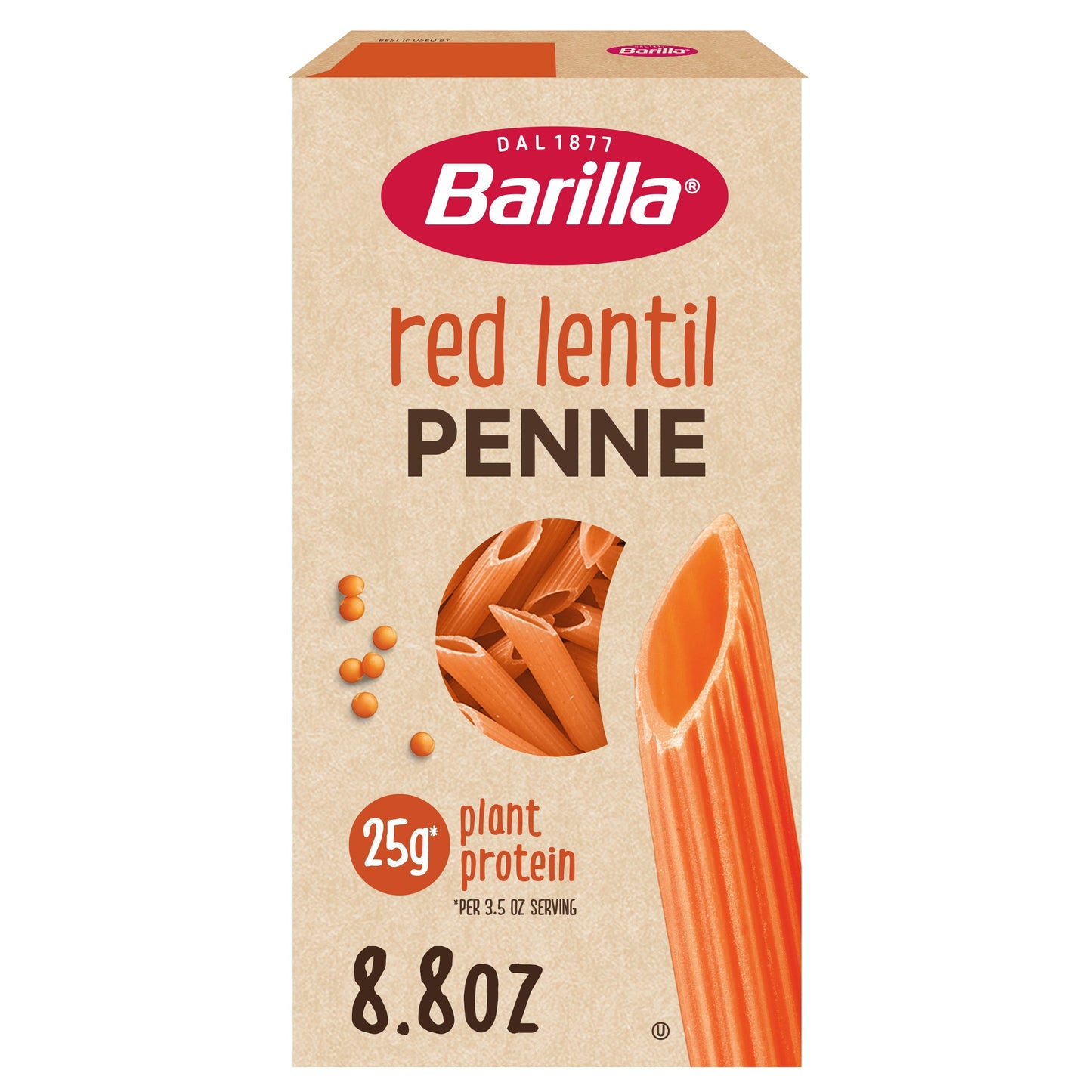 Barilla Pasta Penne Red Legume Lentil 8.8 Oz (Pack of 10)