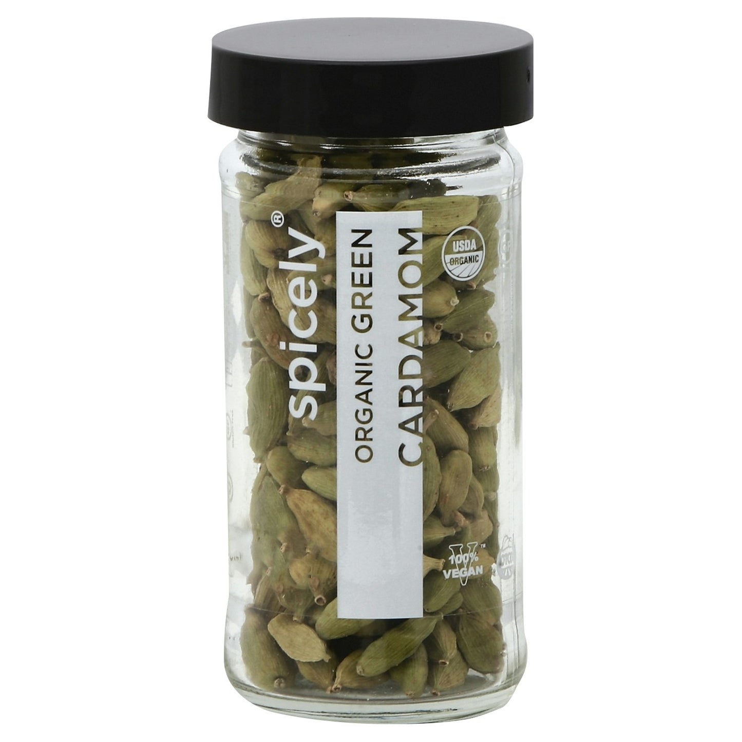 Spicely Organics Spice Green Cardamom Jar 1.2 Oz Pack of 3
