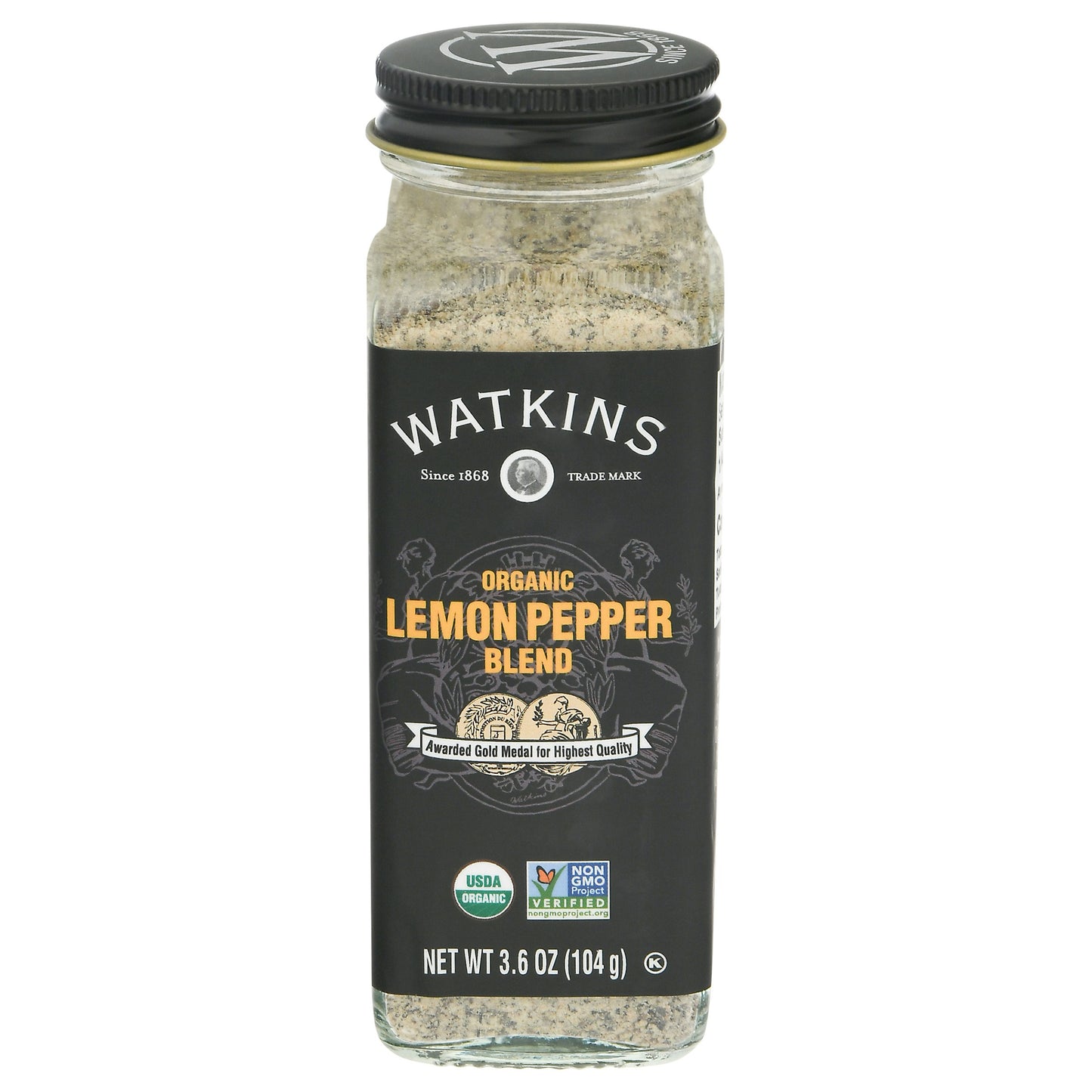 Watkins Seasoning Lemon Pepper Blend Organic 3.6 oz (Pack of 3)